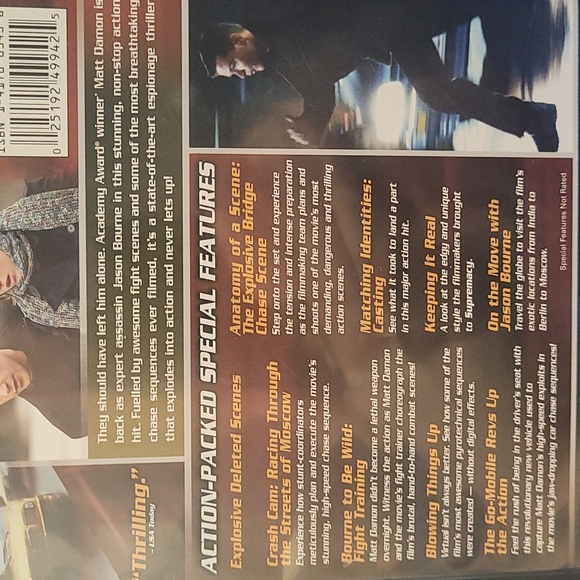 💿 The Bourne Supremacy DVD starring Matt Damon [Full Screen] - Picture 3 of 7